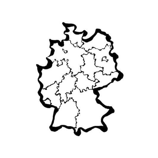 Autoaufkleber Deutschlandkarte