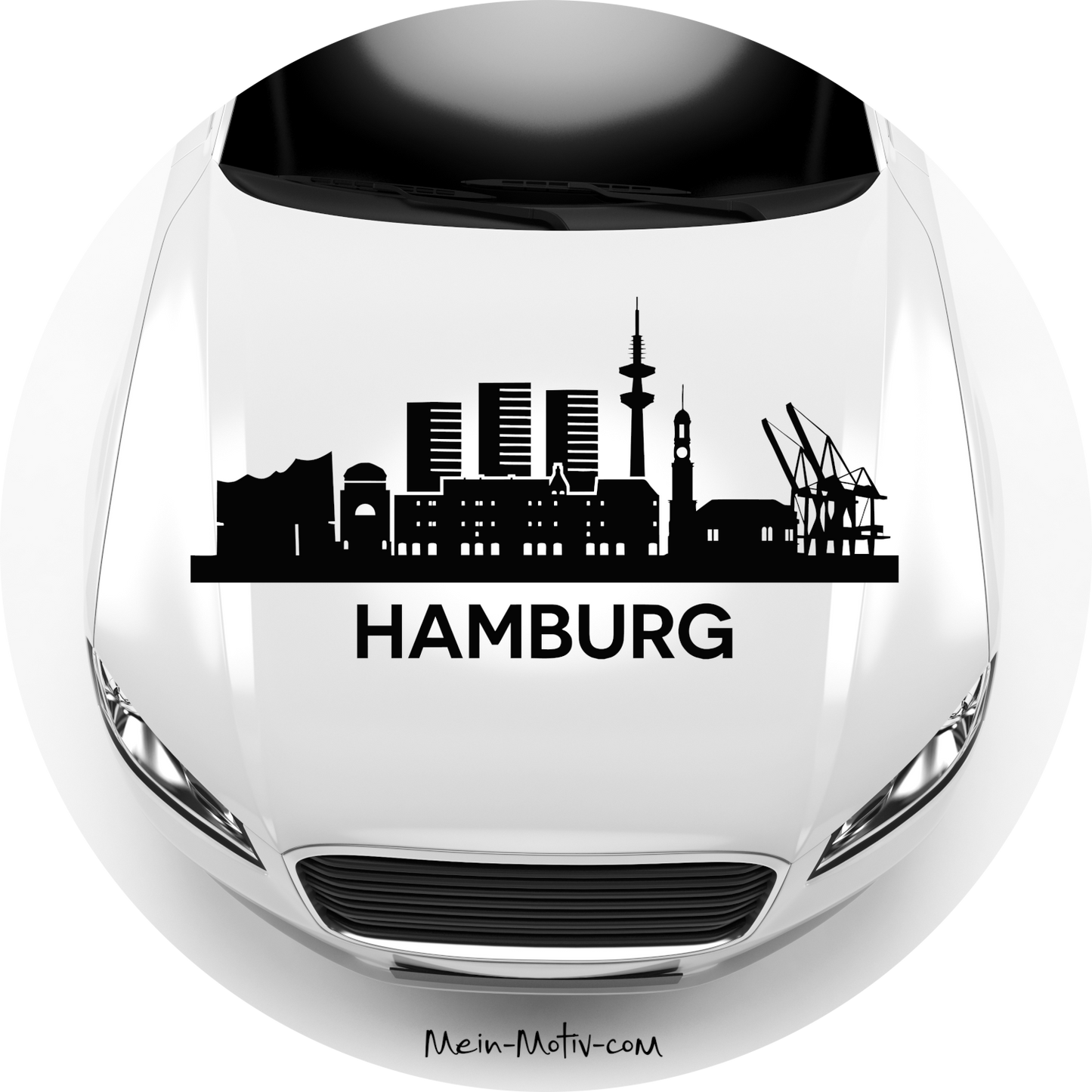 Autoaufkleber Skyline Hamburg