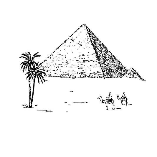 Wandtattoo Ägypten Pyramiden