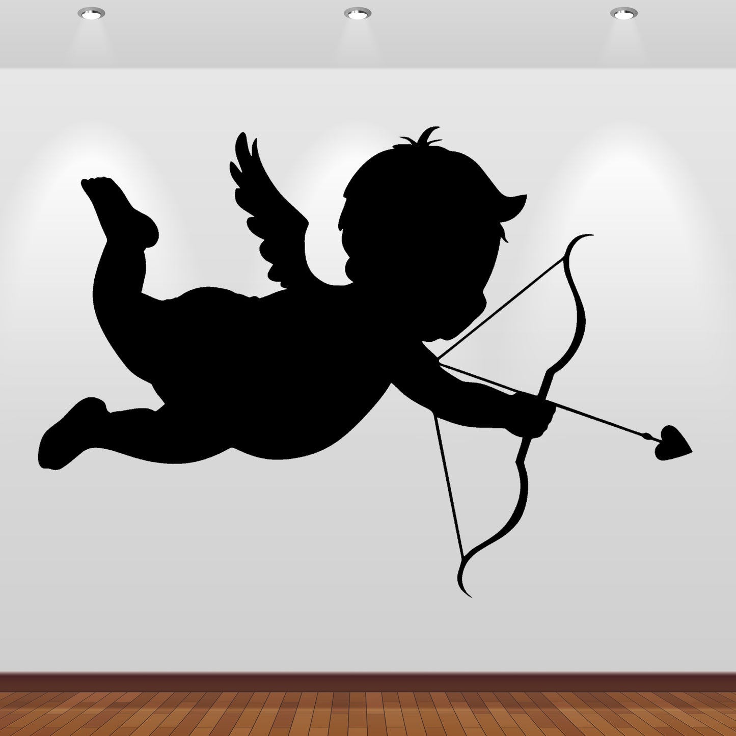 Wandtattoo Amor mit Herz-Pfeil