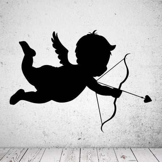 Wandtattoo Amor mit Herz-Pfeil