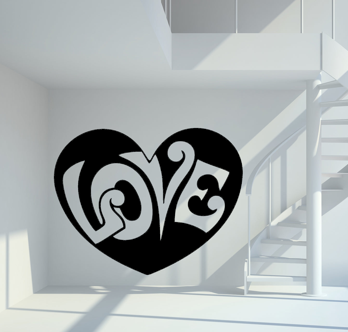 Wandtattoo Herz - Love