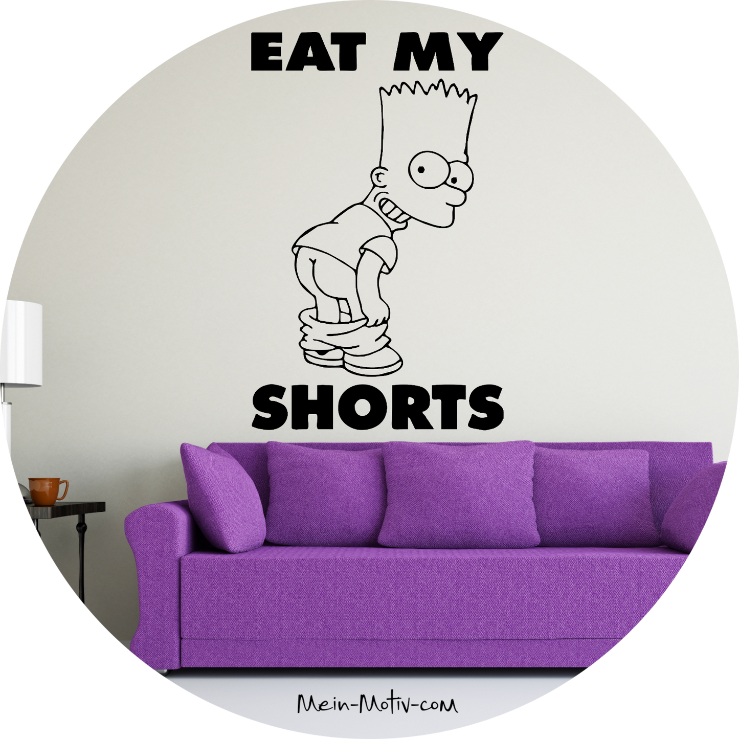 Wandtattoo Bart Simpson - Eat my Shorts