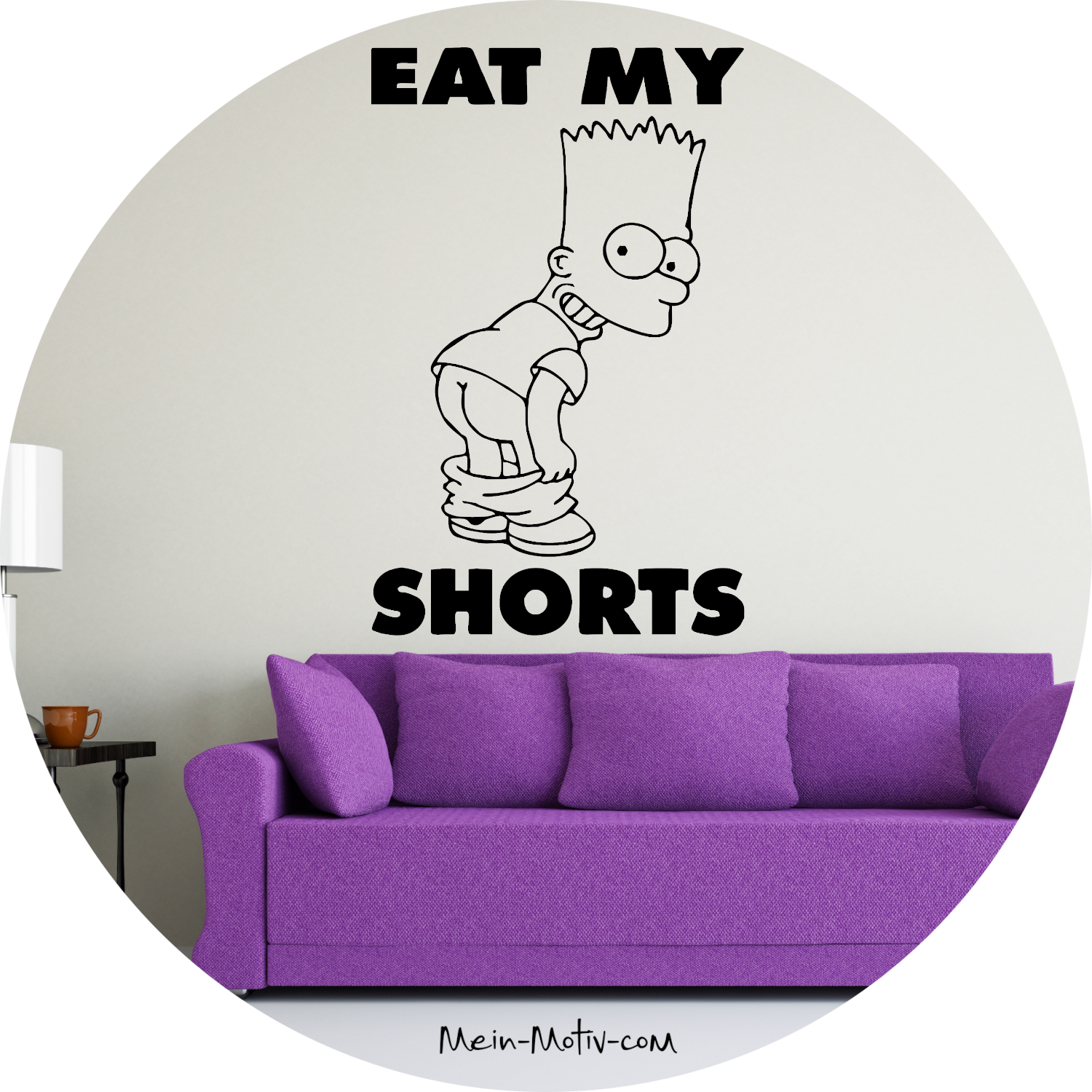 Wandtattoo Bart Simpson - Eat my Shorts