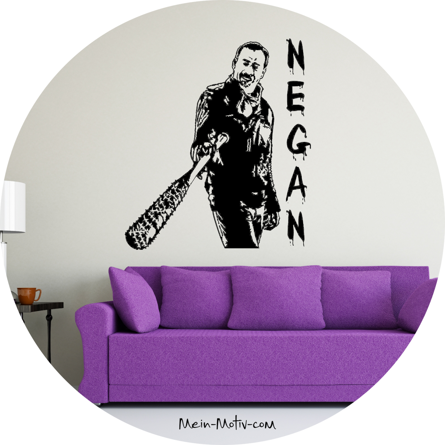 Wandtattoo TWD - Negan - Jeffrey Dean Morgan