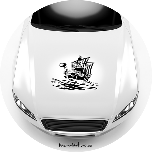Autoaufkleber One Piece - Piratenschiff Going Merry