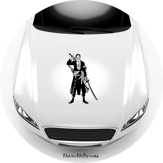 Autoaufkleber One Piece - Zorro