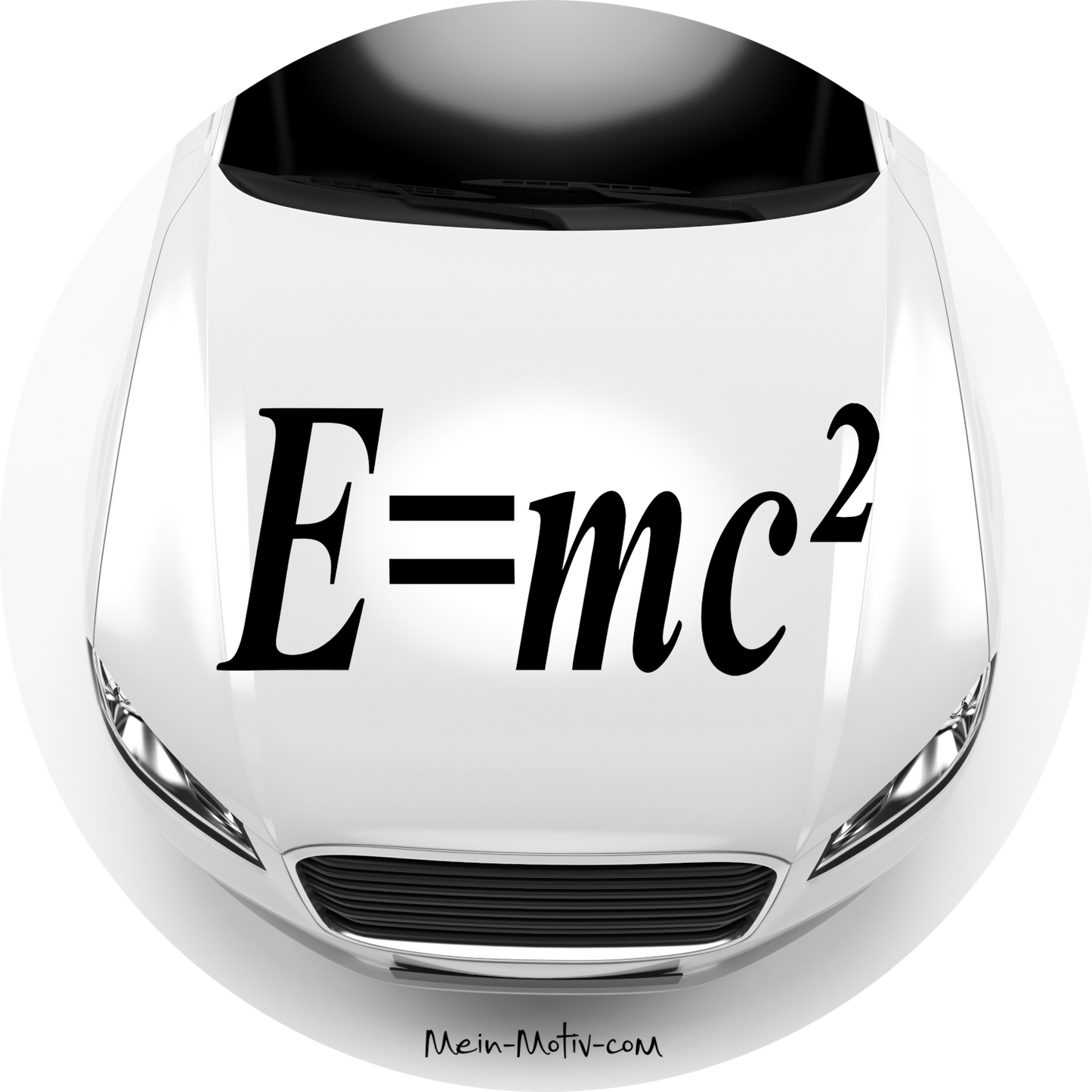 Autoaufkleber Albert Einstein E=mc²