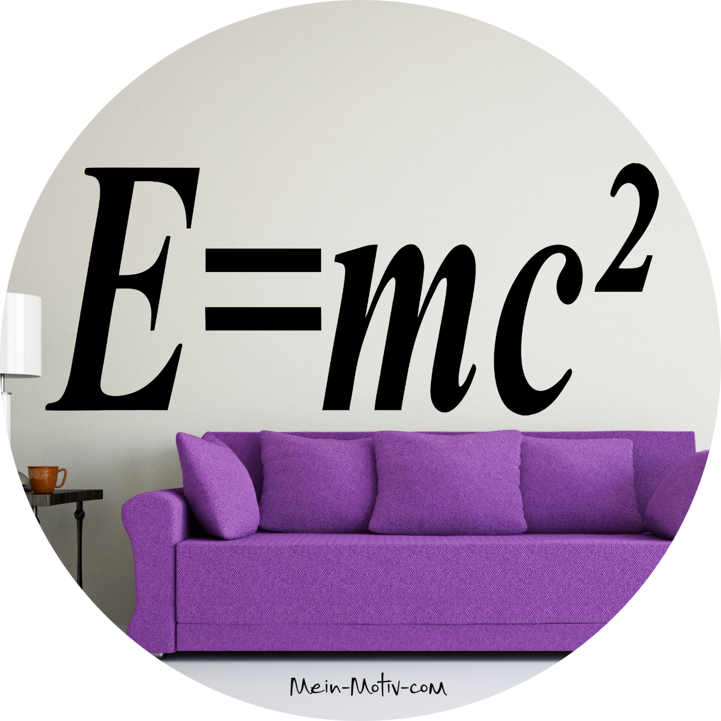 Wandtattoo Albert Einstein E=mc²