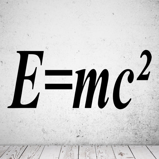 Wandtattoo Albert Einstein E=mc²