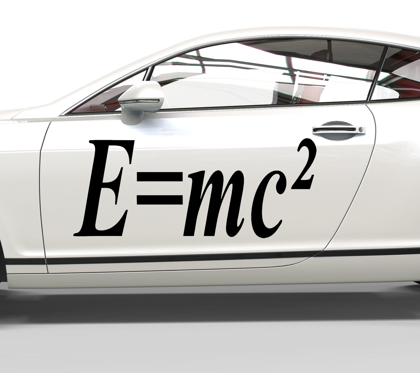 Autoaufkleber Albert Einstein E=mc²