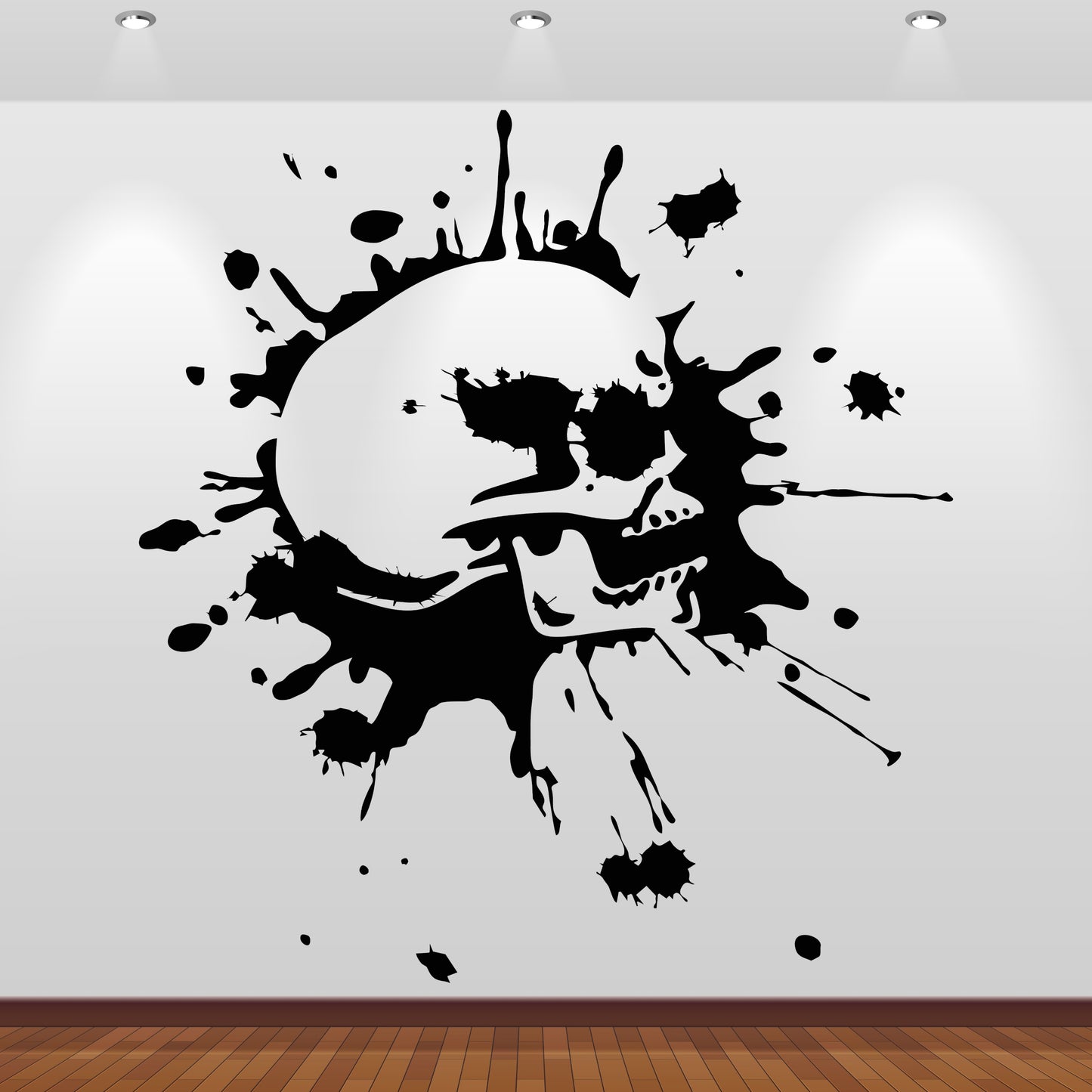 Wandtattoo Totenkopf Splash