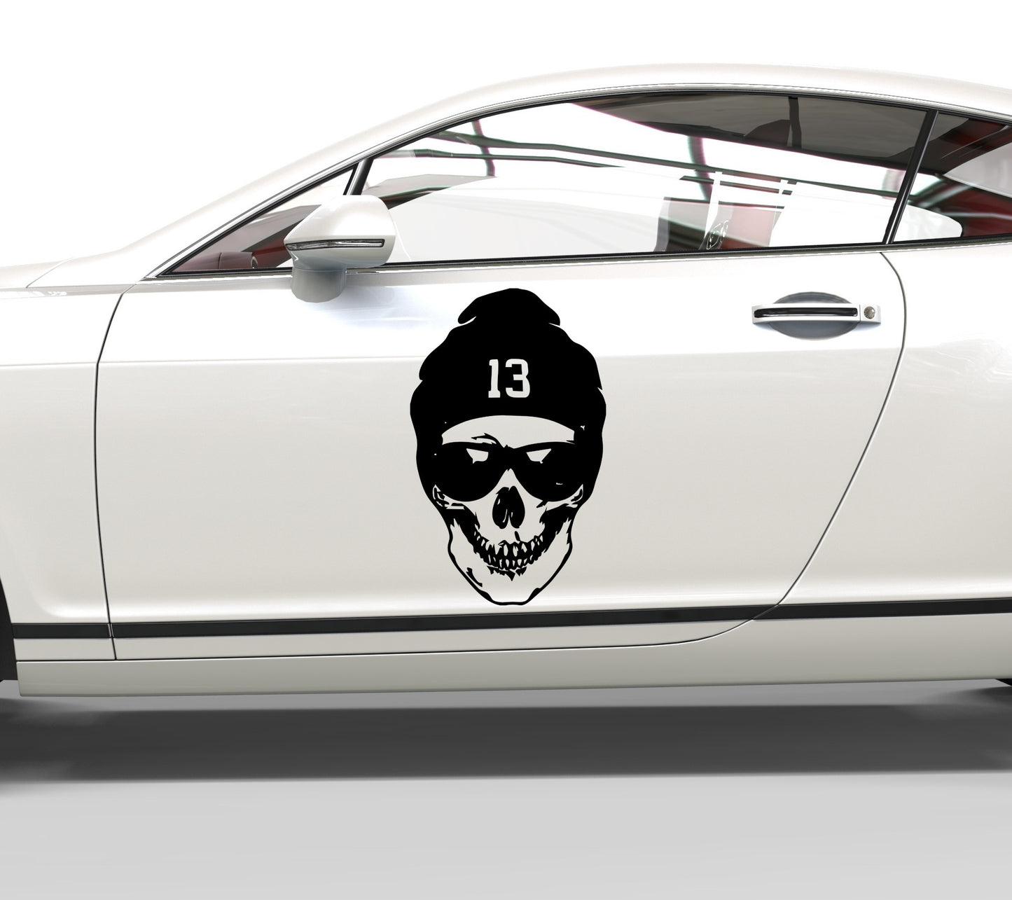 Autoaufkleber Totenkopf mit Sonnenbrille 13