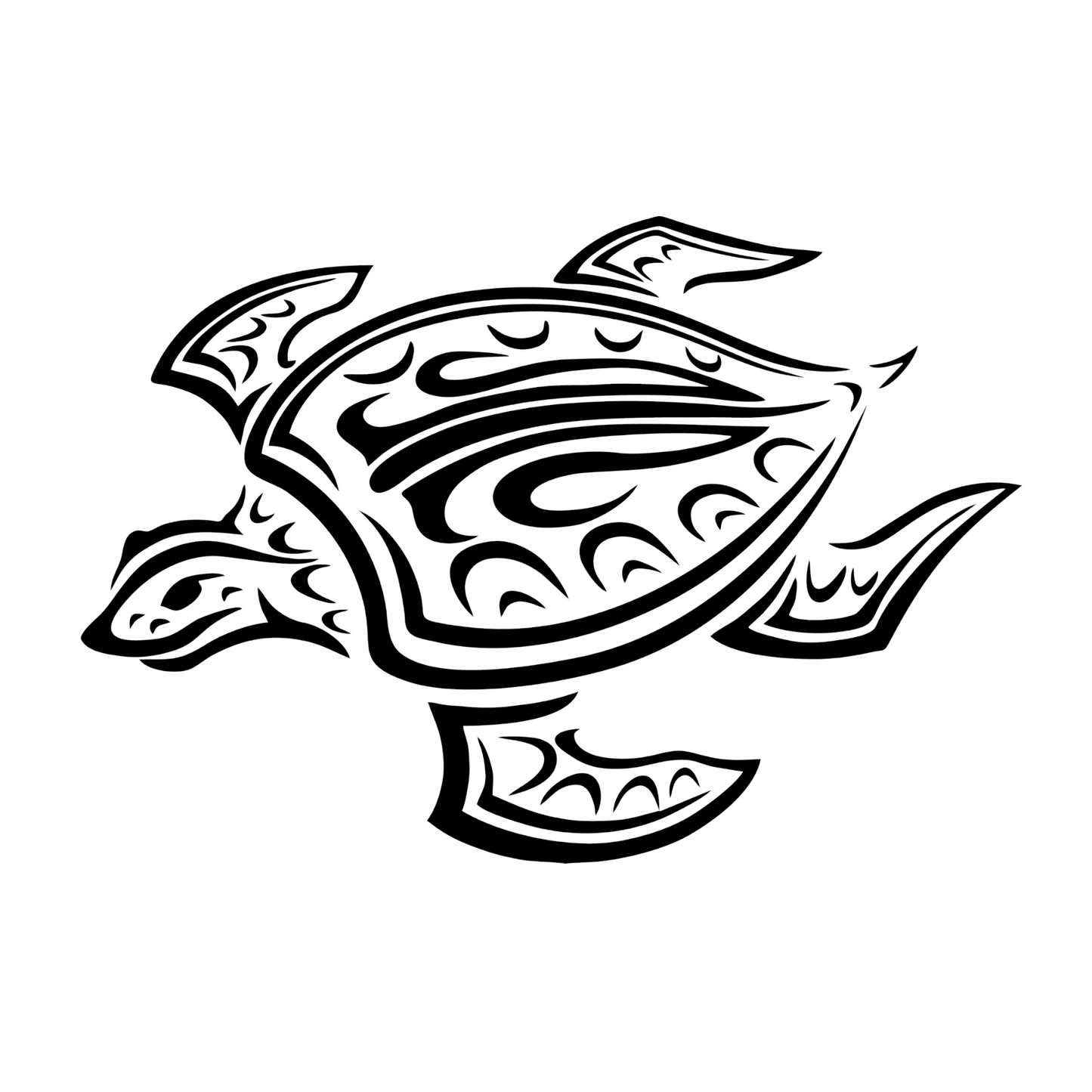 Wandtattoo Tribal Schildkröte