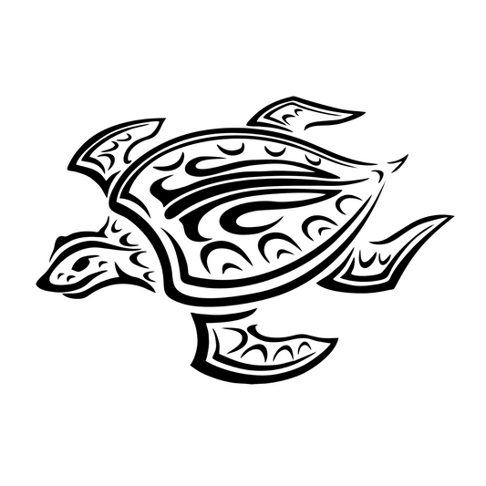 Autoaufkleber Tribal Schildkröte