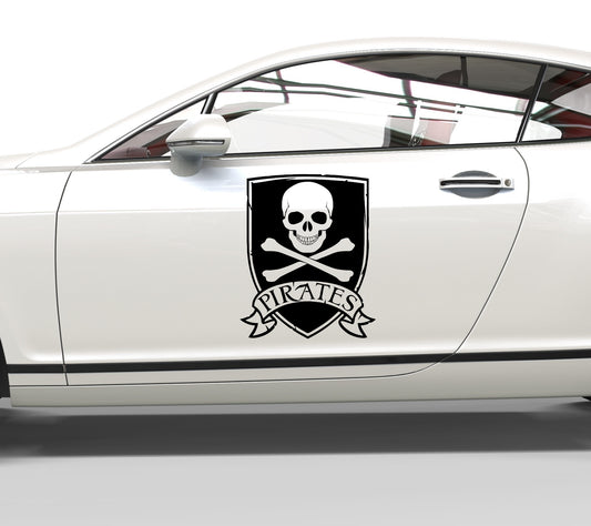 Autoaufkleber Piratenflagge
