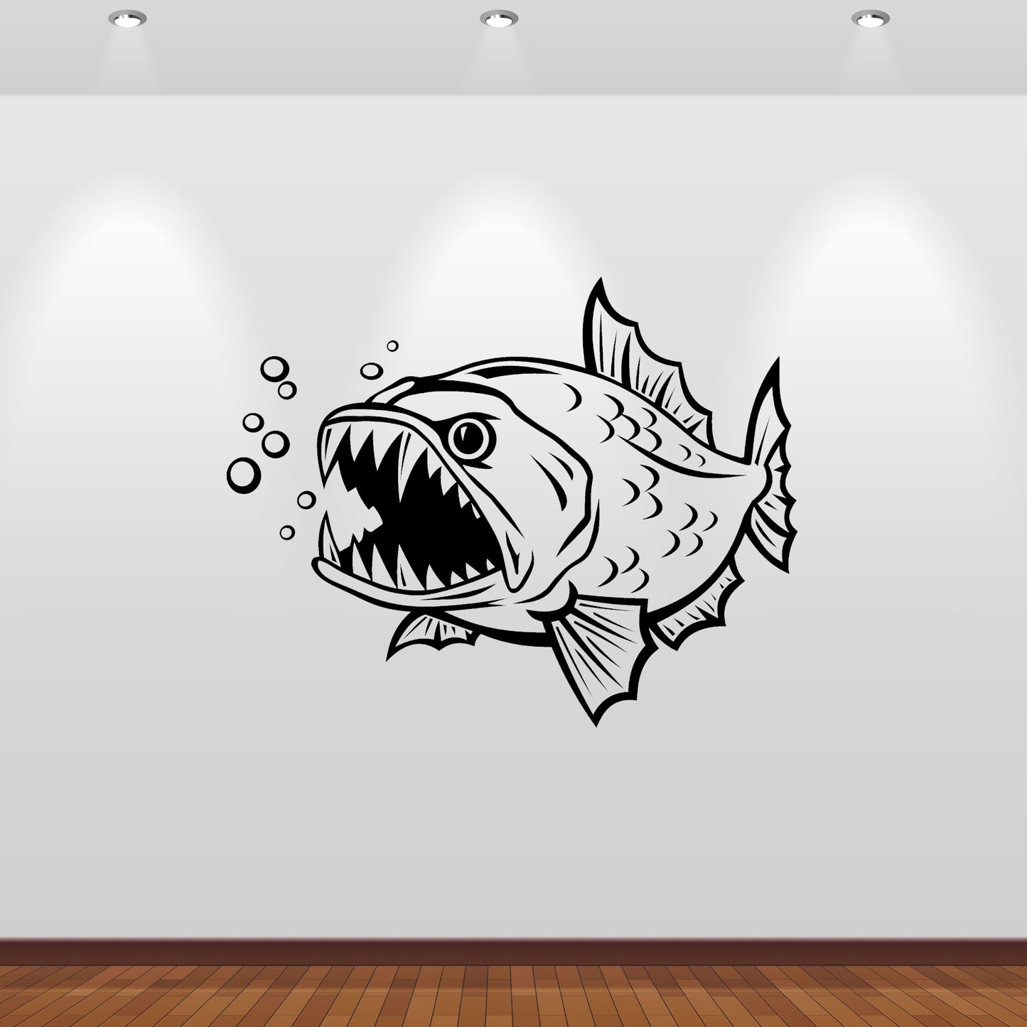 Wandtattoo Piranha