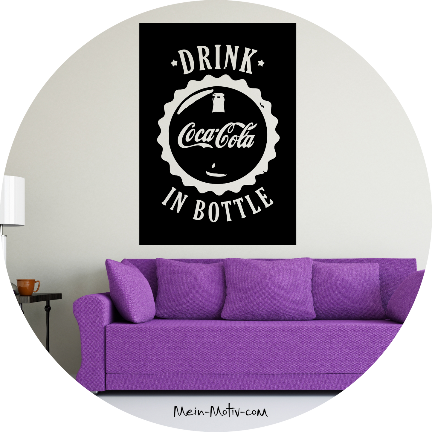 Wandtattoo Coca Cola Werbeschild