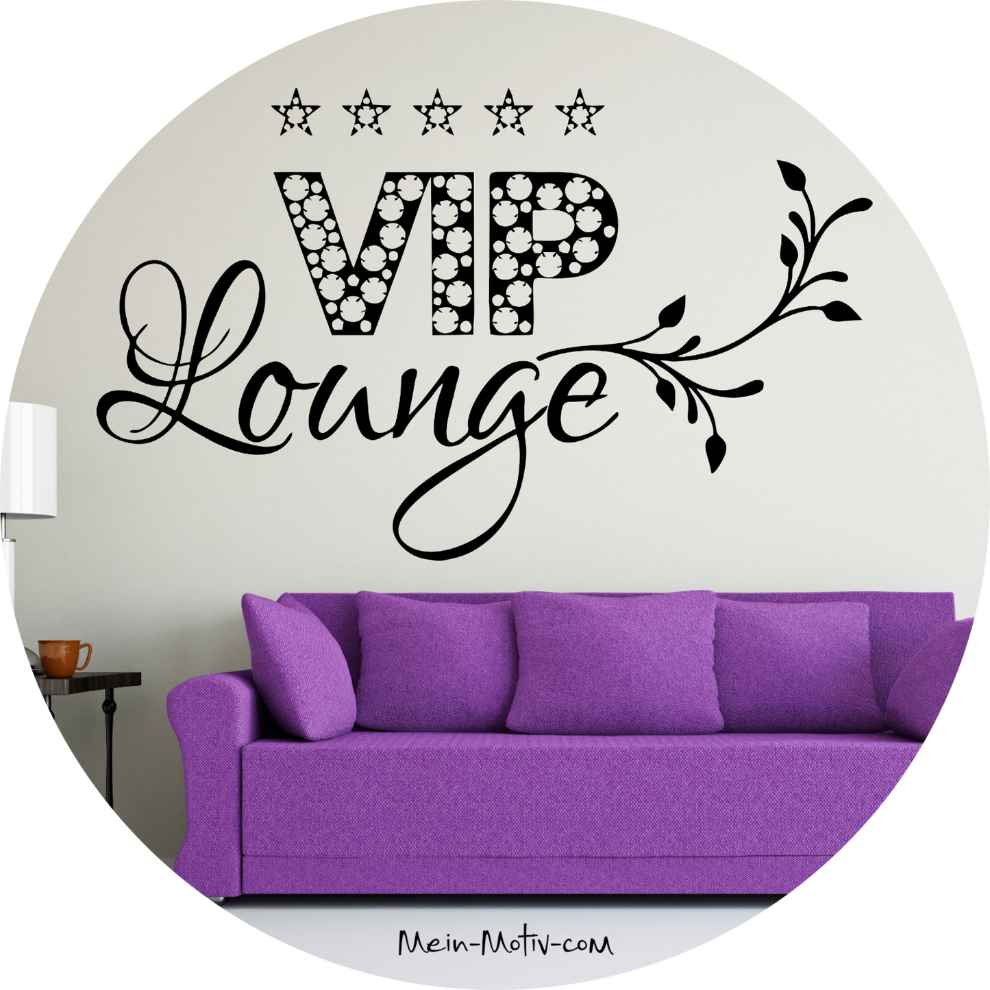 Wandtattoo VIP Lounge mit Sternen