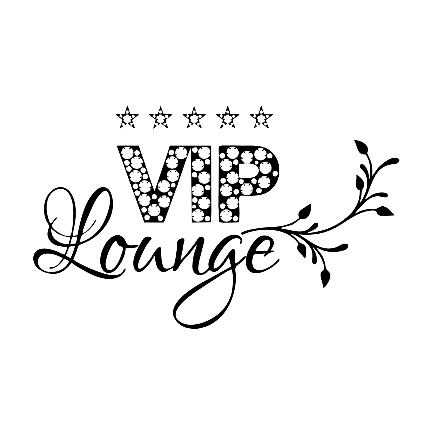 Wandtattoo VIP Lounge mit Sternen