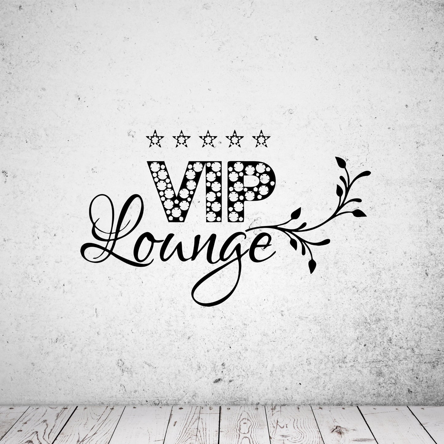 Wandtattoo VIP Lounge mit Sternen