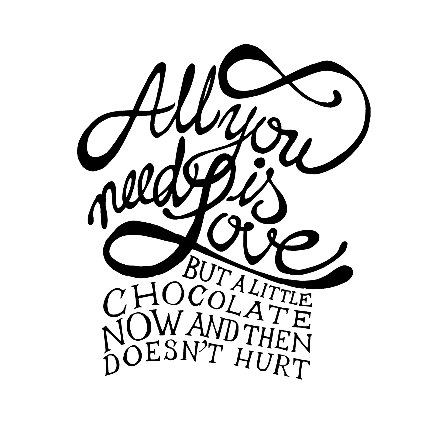 Autoaufkleber All you need is Love