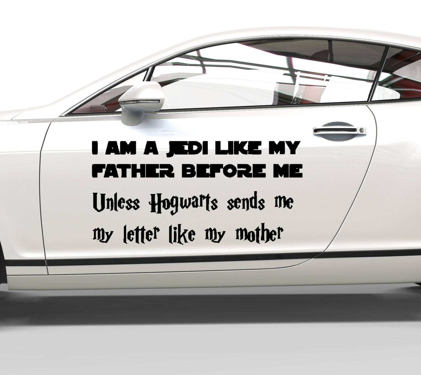 Autoaufkleber I am a Jedi