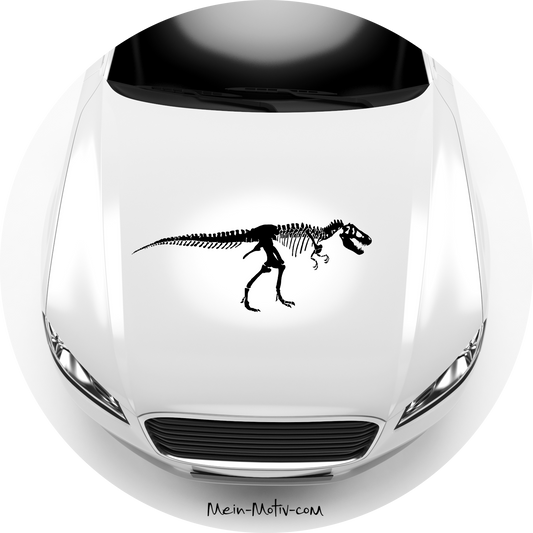 Autoaufkleber T-Rex Skelett