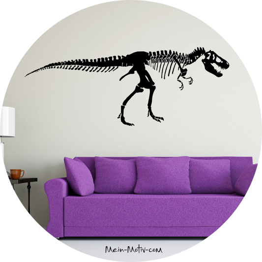 Wandtattoo Dinosaurier T-Rex Skelett