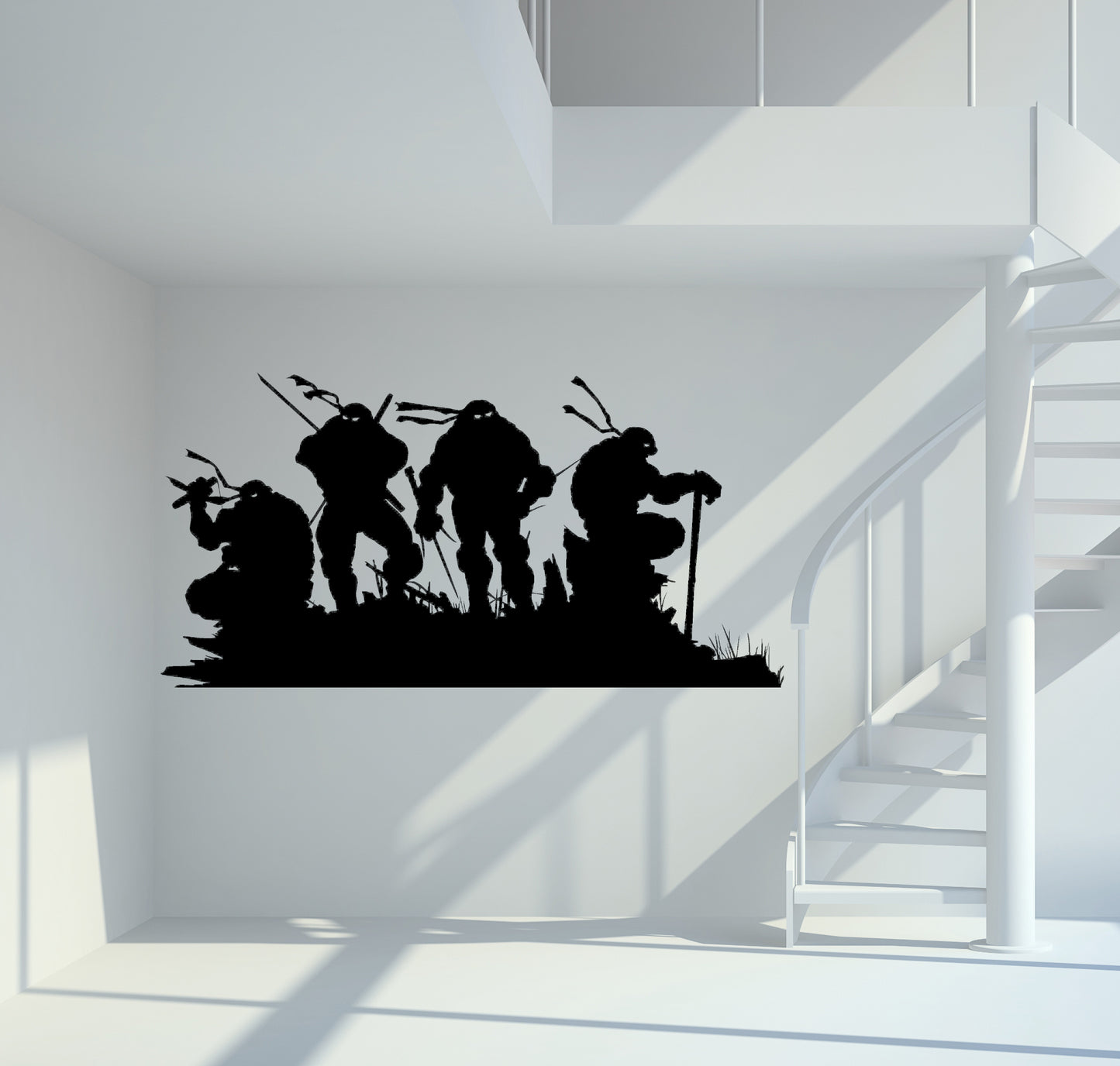 Wandtattoo Ninja Turtles Silhouette