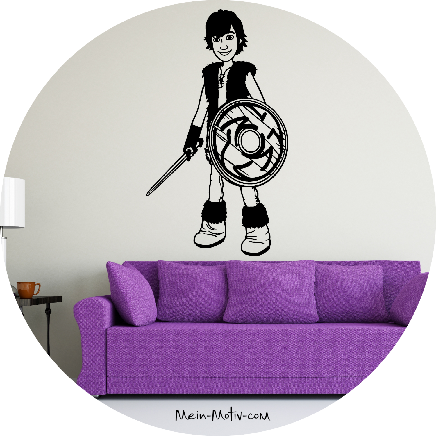 Wandtattoo Drachenzähmen leicht gemacht - Hicks der Hüne