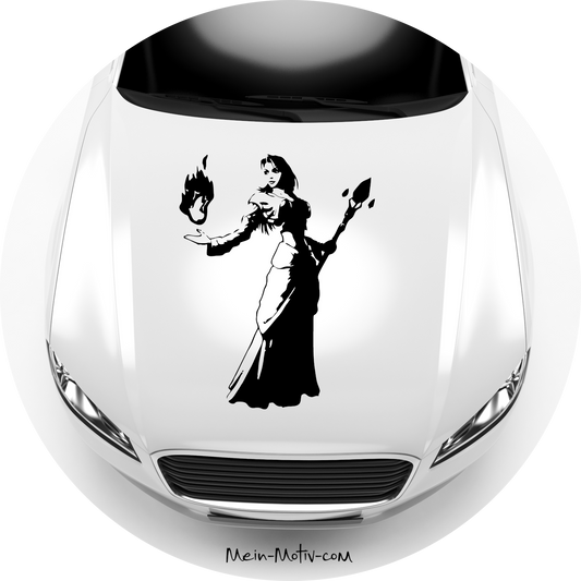 Autoaufkleber World of Warcraft - Mensch Magierin