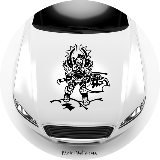 Autoaufkleber World of Warcraft - Ork Krieger