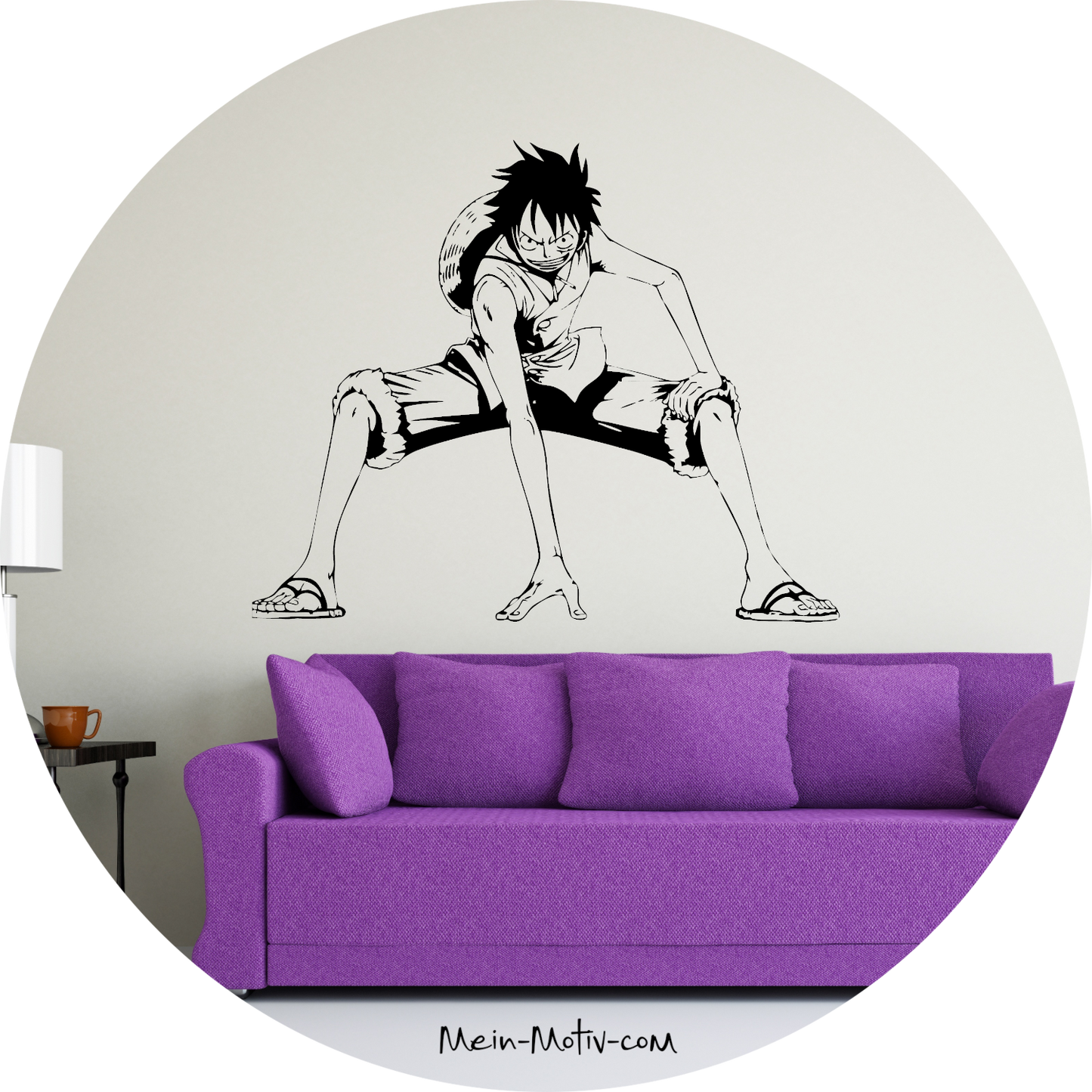 Wandtattoo One Piece Ruffy