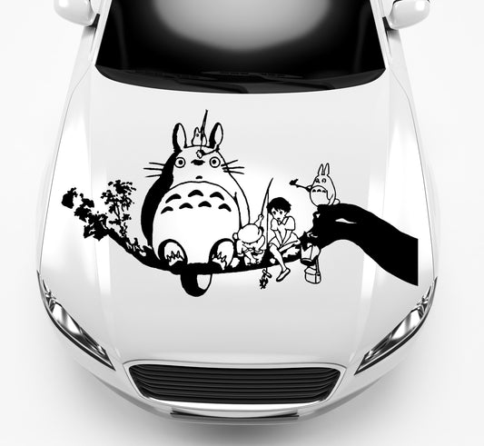 Autoaufkleber Mein Nachbar Totoro auf einem Ast