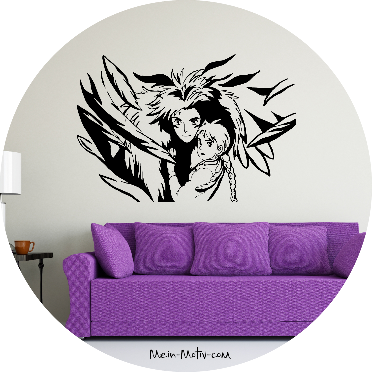 Wandtattoo Das wandelnde Schloss - Sophie und Hauro