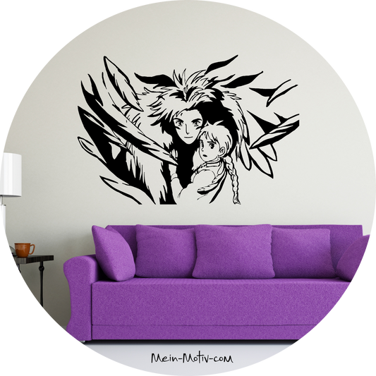 Wandtattoo Das wandelnde Schloss - Sophie und Hauro