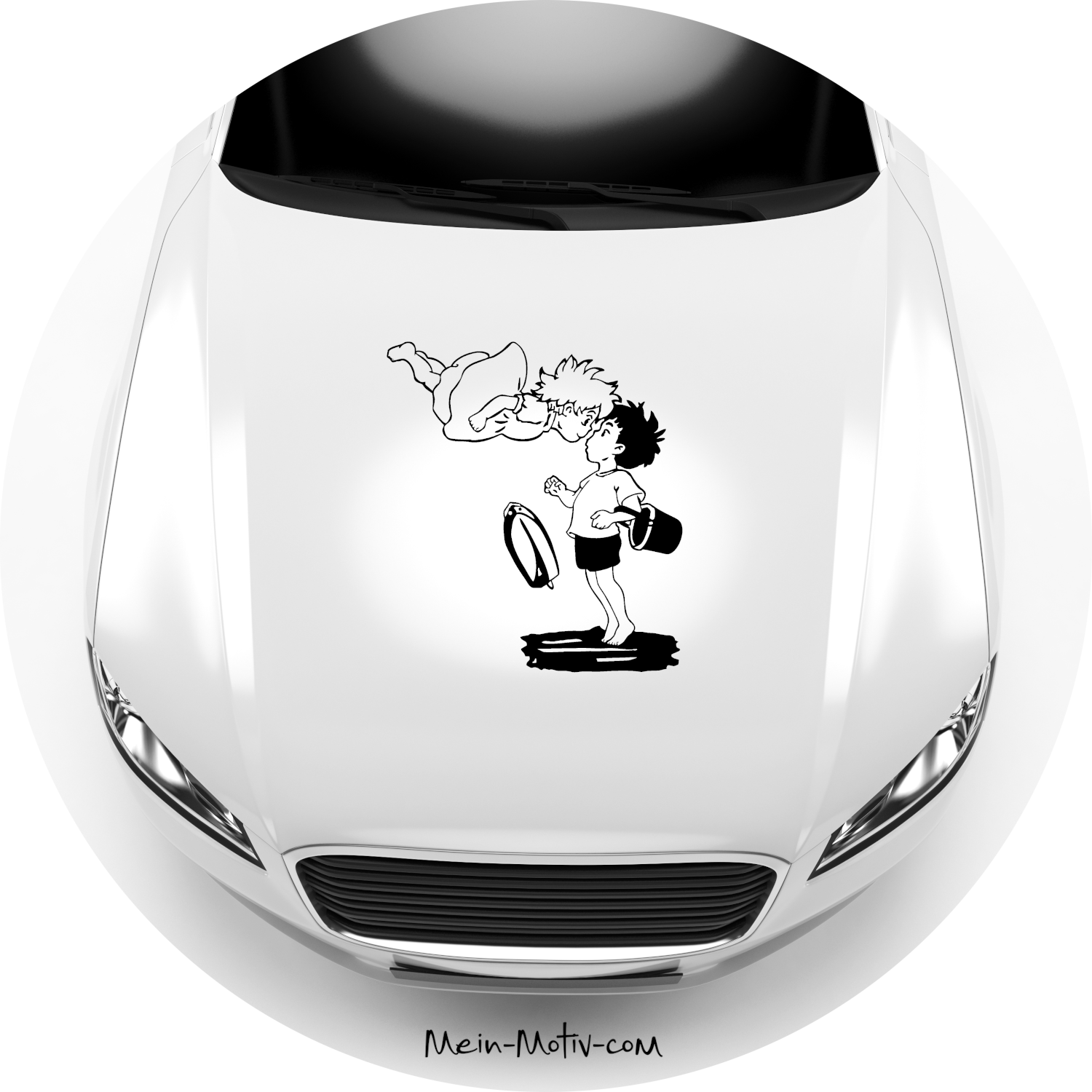 Autoaufkleber Ponyo mit Sosuke