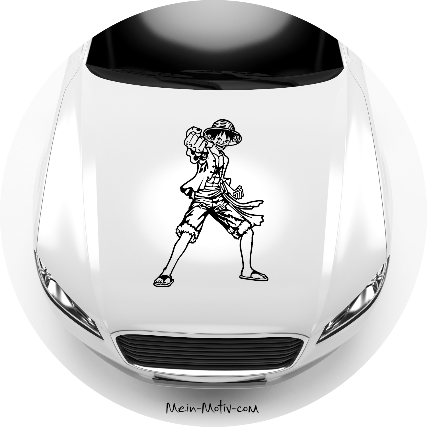 Autoaufkleber One Piece - Monkey D Ruffy