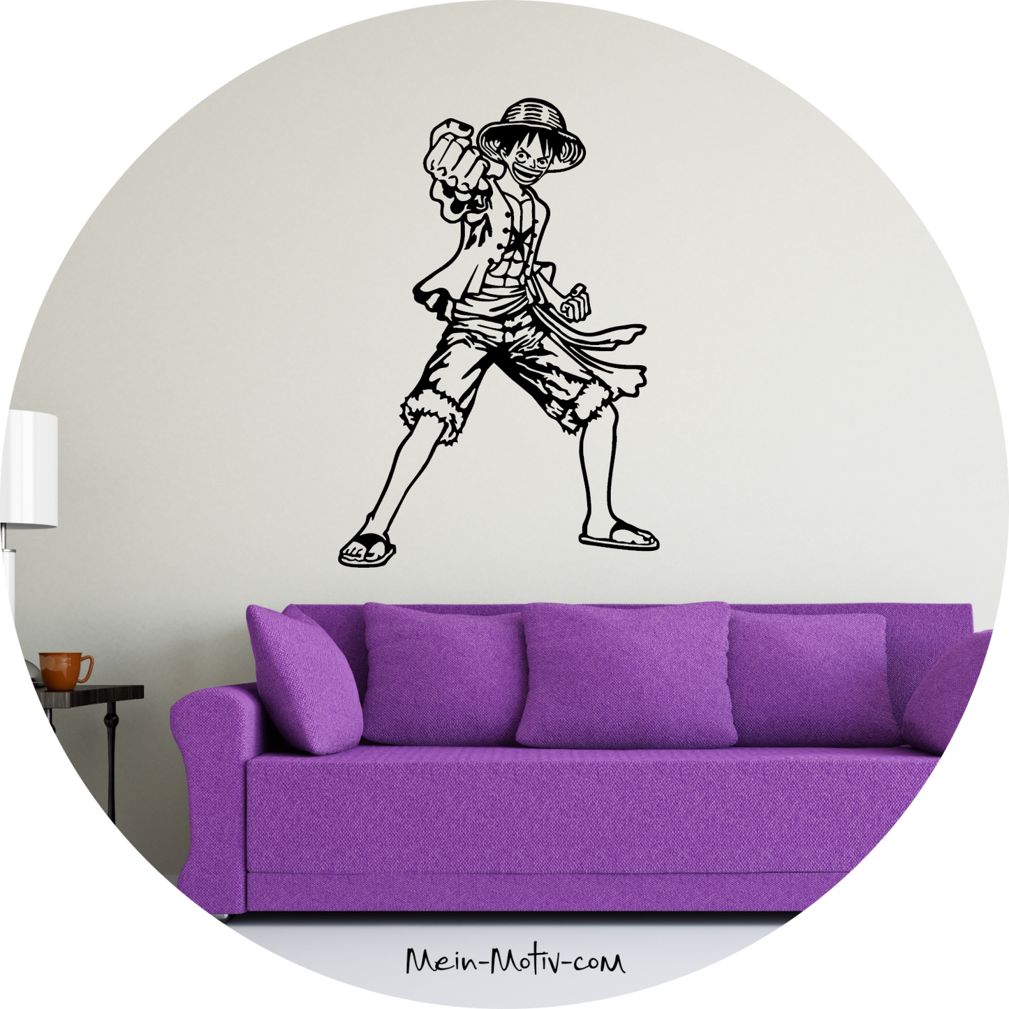Wandtattoo One Piece - Monkey D Ruffy