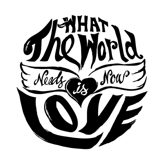 Wandtattoo The World needs Love