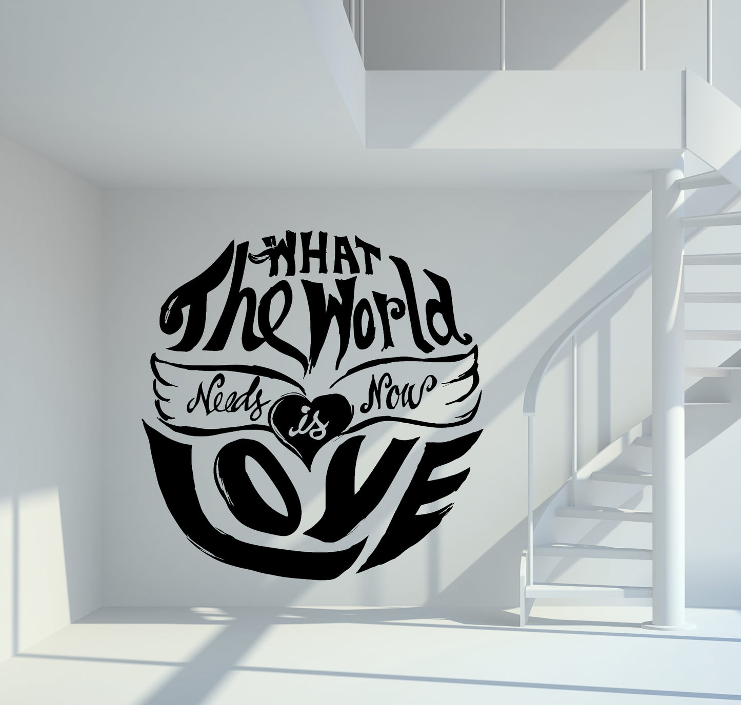 Wandtattoo The World needs Love