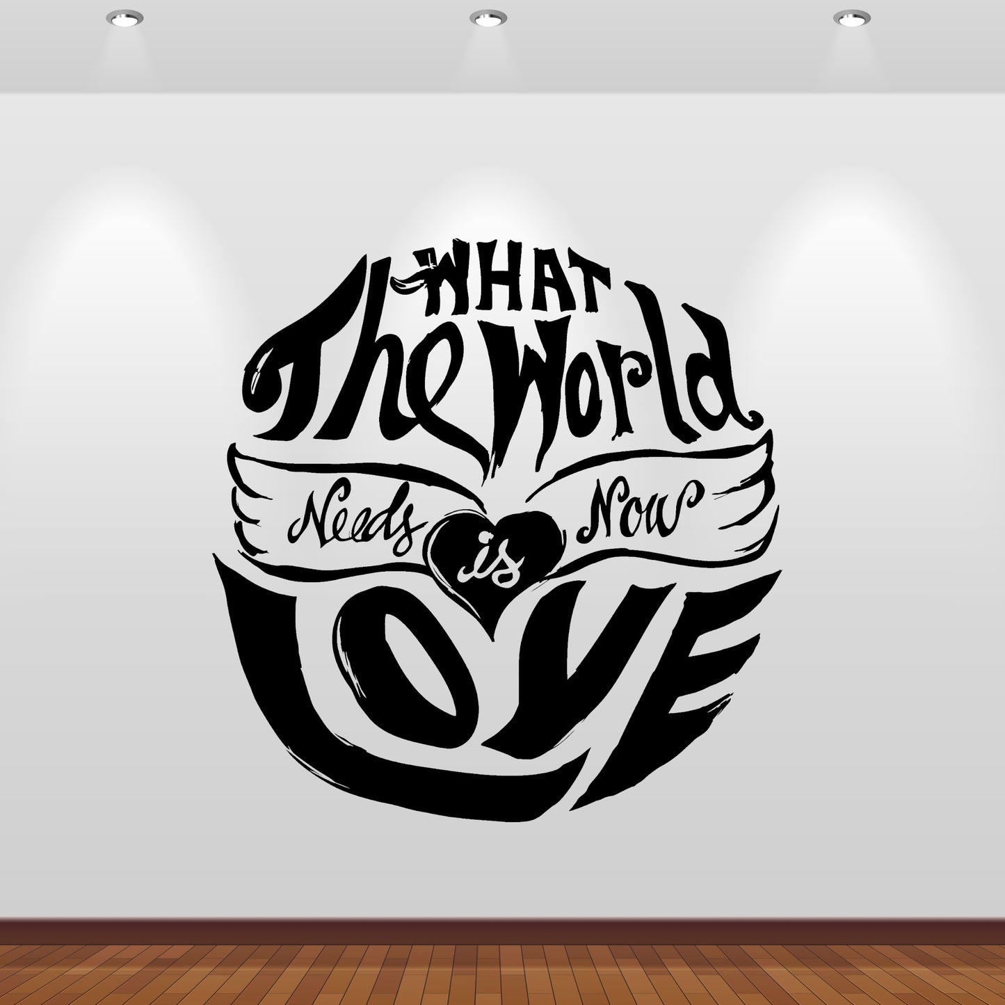 Wandtattoo The World needs Love
