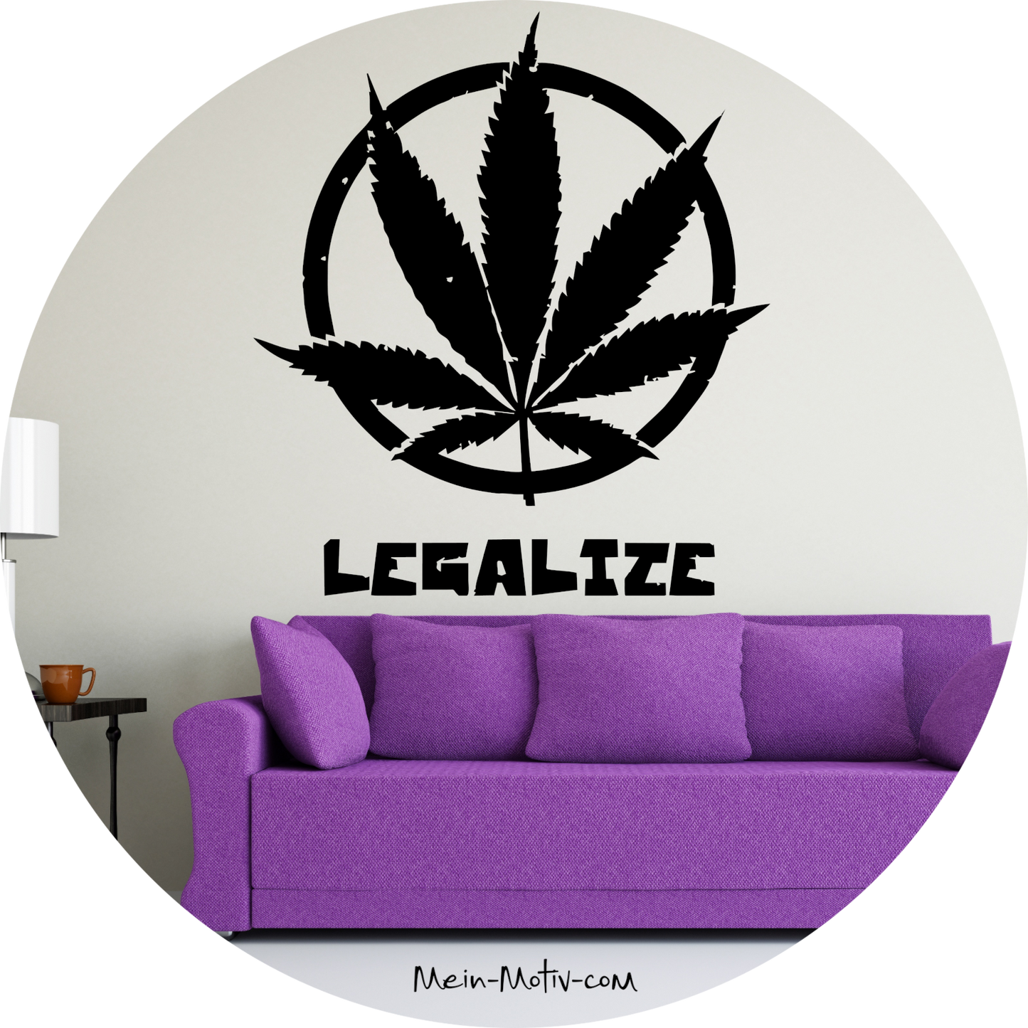 Wandtattoo Legalize Cannabis
