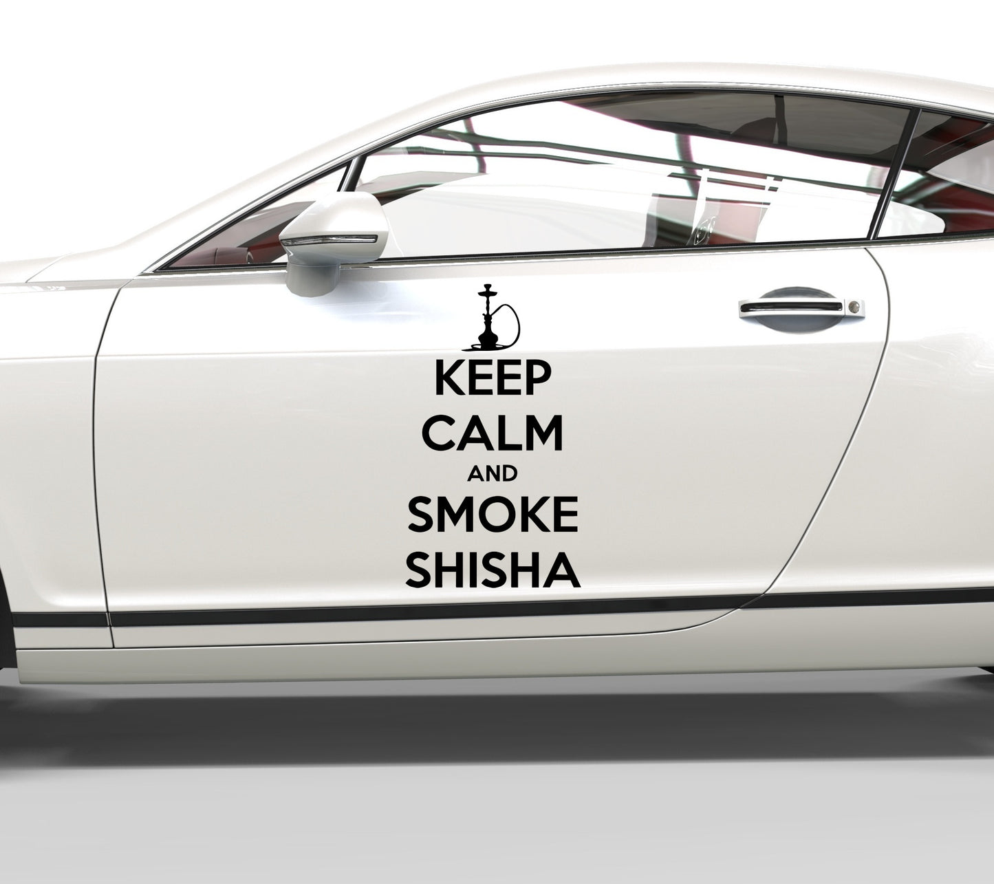 Autoaufkleber Keep Calm And Smoke Shisha