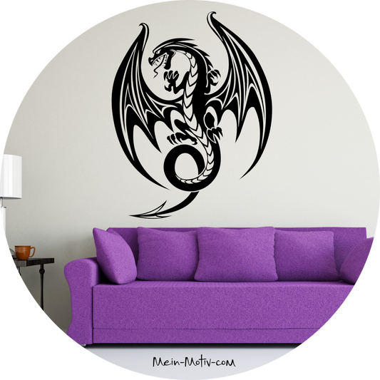 Wandtattoo Drache