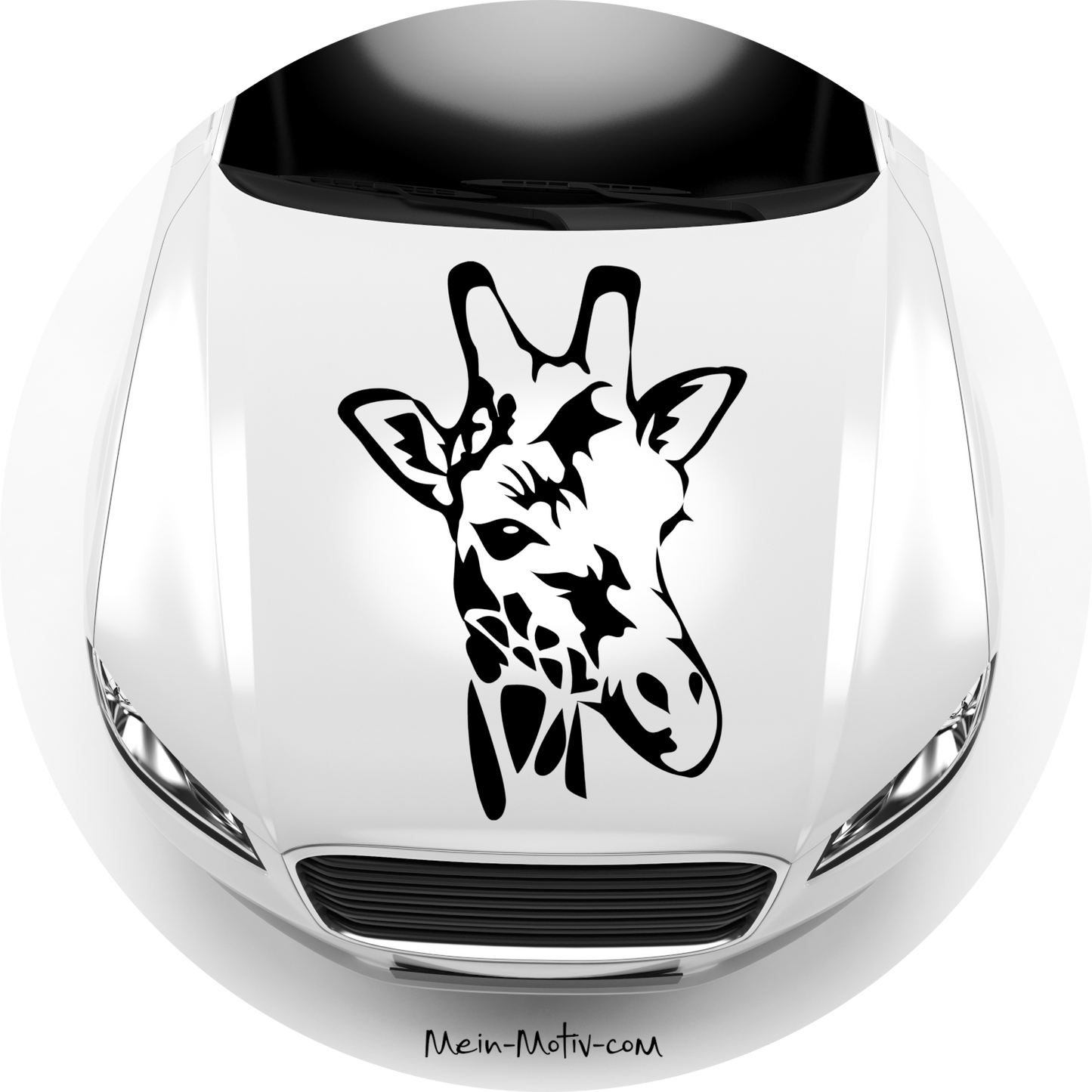 Autoaufkleber Giraffe Kopf