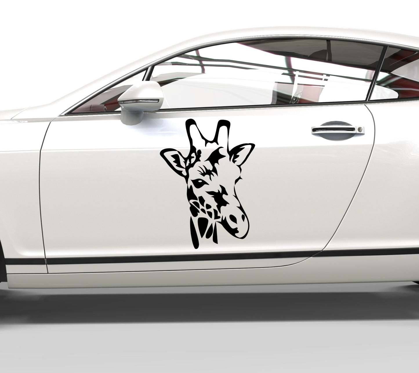 Autoaufkleber Giraffe Kopf