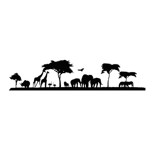 Wandtattoo Afrika Savanne