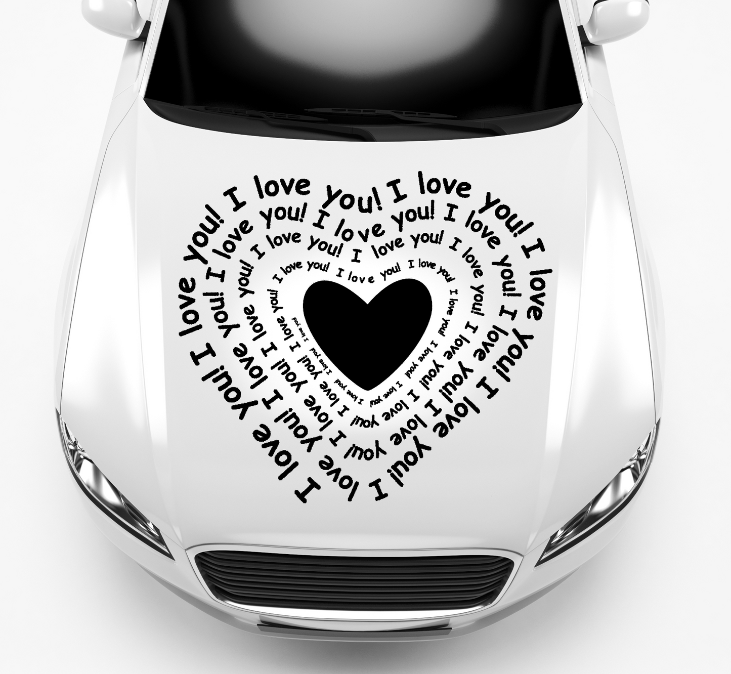 Autoaufkleber Love You
